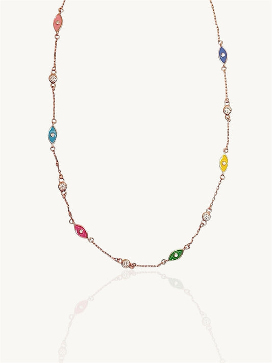 Colorful eye Necklace