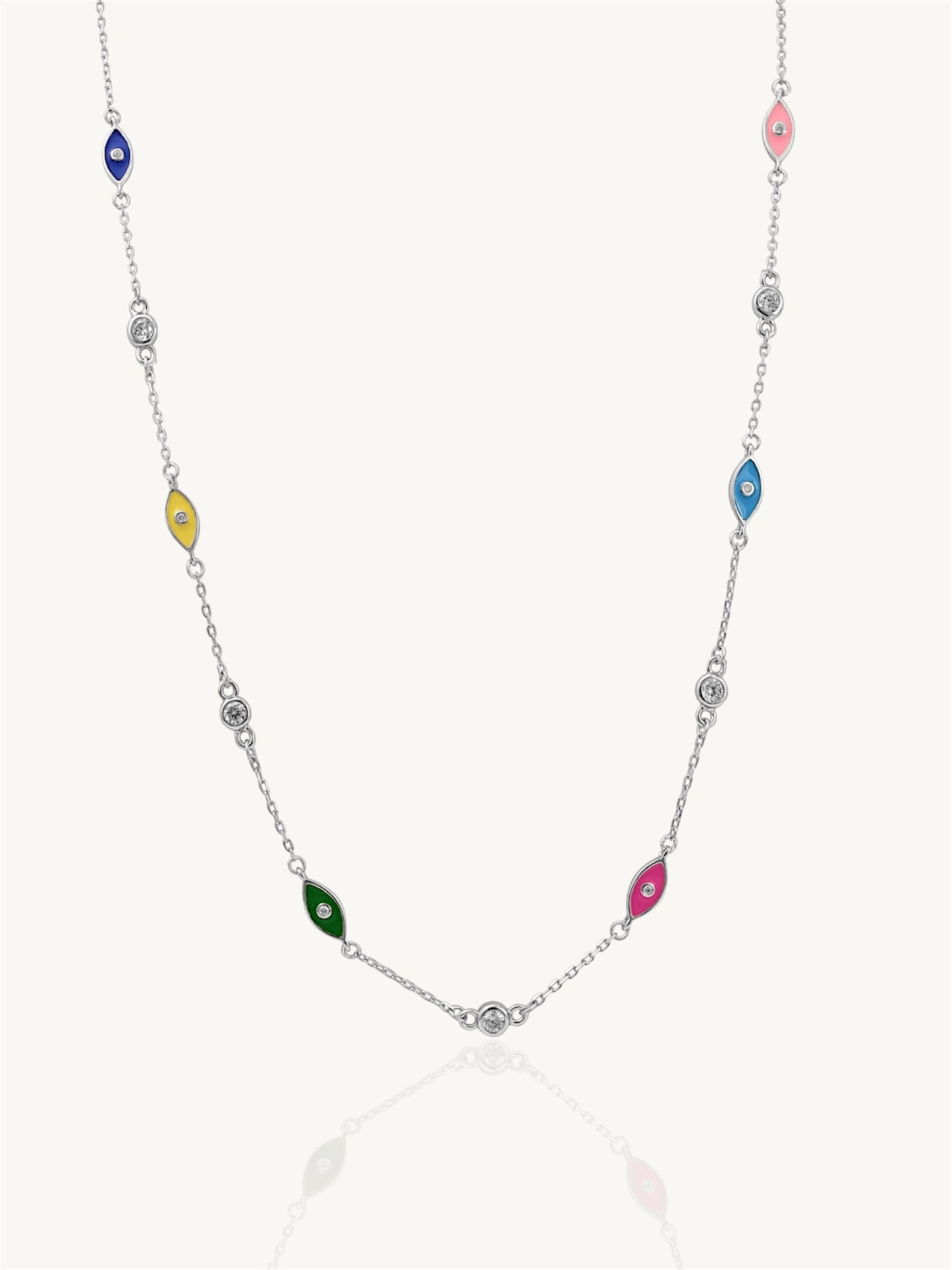 Colorful eye Necklace