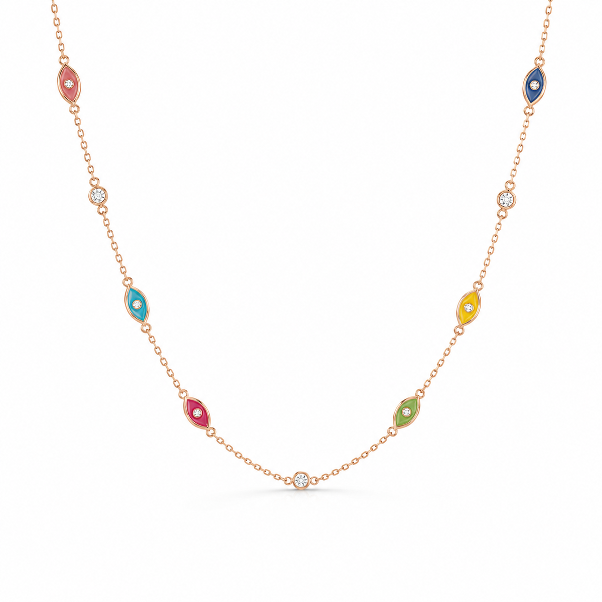 Colorful eye Necklace